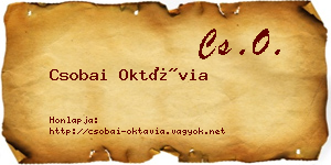 Csobai Oktávia névjegykártya